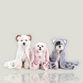 Cargar la imagen en la vista de la galería, Multifunctional towel made of microfiber, can also be used as a cozy hoodie or a warm blanket for dogs and cats.