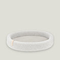 Load image into Gallery viewer, Dog bed made of high-quality braided cotton string with great detail attention. The oval shape fits perfectly with the dog's natural shape when resting. The cushion on the bottom is fully removable, which helps to keep the dog bed clean and functional. Lukko is perfect for short naps and longer rest. Dedicated to dogs who value comfort.