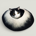 Cargar la imagen en la vista de la galería, Black & White Ombre Cave in White – Nala's Pet Boutique