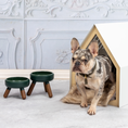 Load image into Gallery viewer, Dark Green Oreo Wood Table - Nala's Pet Furniture Boutique