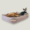 Load image into Gallery viewer, The Stokke Dog Bed is designed with precision and style, reflecting the latest trends in color matching. The base cushions are covered in high-quality cotton and filled with elastic foam, providing comfort and support for your dog's body. With a soft yet firm design, the bed supports the spine and joints while offering a peaceful sleep. The delicate bed cover is made with a durable and easy-to-clean fabric, ensuring both comfort and practicality.