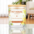 Load image into Gallery viewer, Vanilla Sandalwood - Pet-safe soy candle made with 100% plant-based wax. Neutralizes odors, burns clean, and fills your home with inviting, toxin-free fragrance.