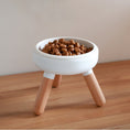 Load image into Gallery viewer, White Oreo Wood Table - Nala's Pet Furniture Boutique