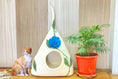 Load image into Gallery viewer, Blue Flower Cat Cave
