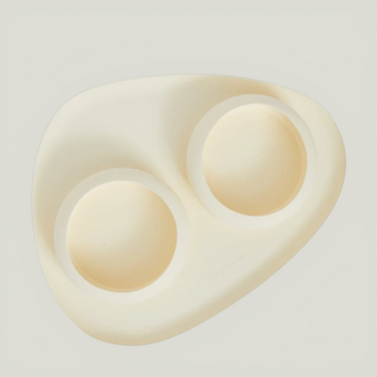 BUBBLE BOWLS & MAT SET side view – Nala's Pet Boutique