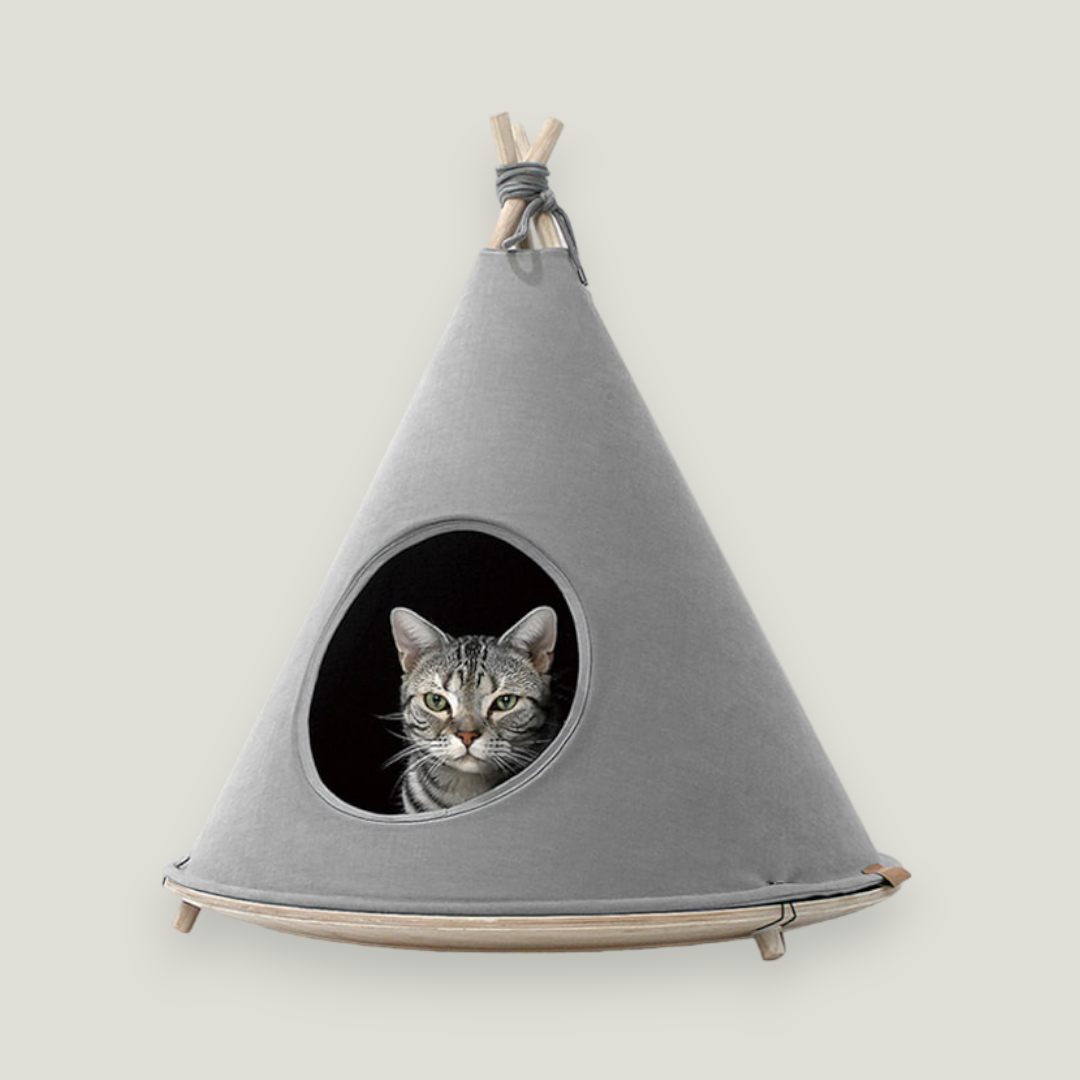 Pet teepee for dog and cats to rest.