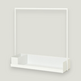 Load image into Gallery viewer, This clothing rack is both aesthetically pleasing and practical with the added bonus of a bottom shelf to store wet tissue and already-folded clothing.
