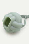 Load image into Gallery viewer, Silicone knot toy in light green on a white background
