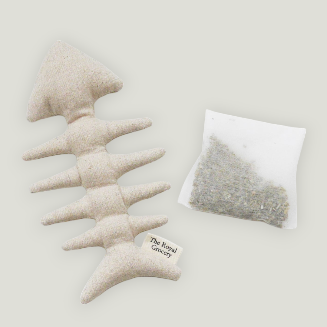 Fishbone catnip toy for cats