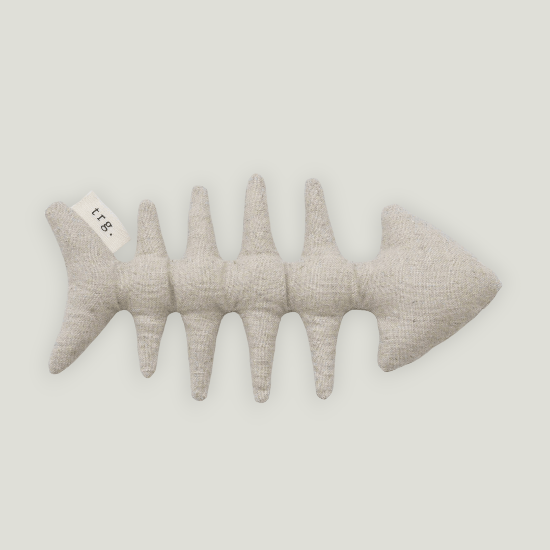 Fishbone catnip toy for cats