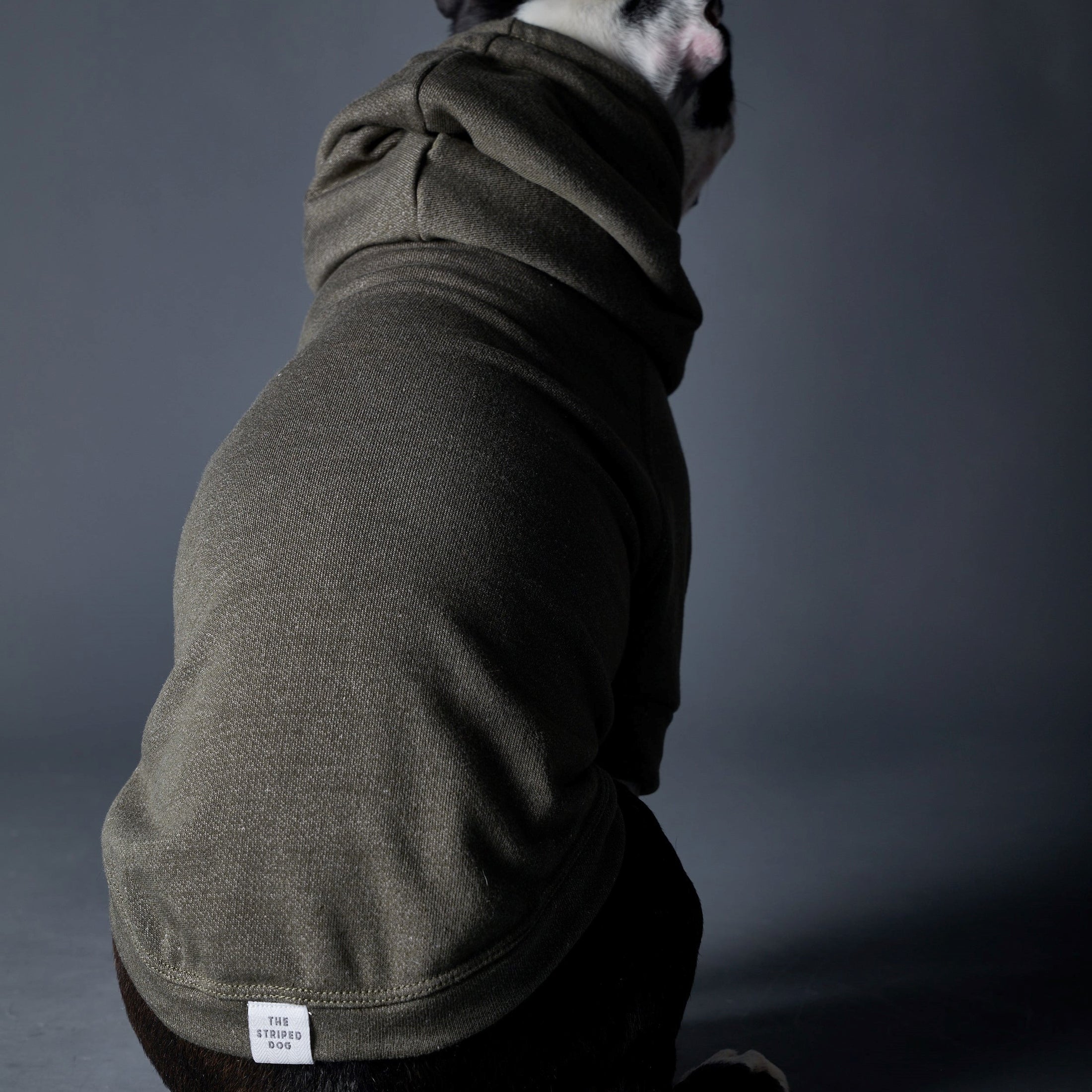 Basic and comfortable hooded sweater made with a stretch fabric, perfect to stay at home or going for a walk.