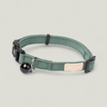 Cargar la imagen en la vista de la galería, FuzzYard Life Cat Collar - Soft cotton cat collar with matte black hardware and bell. Adjustable 20–30 cm for a secure, comfortable fit. Available in multiple colors from FuzzYard Life’s premium pet accessory range.
