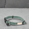 Cargar la imagen en la vista de la galería, FuzzYard Life Cat Collar - Soft cotton cat collar with matte black hardware and bell. Adjustable 20–30 cm for a secure, comfortable fit. Available in multiple colors from FuzzYard Life’s premium pet accessory range.
