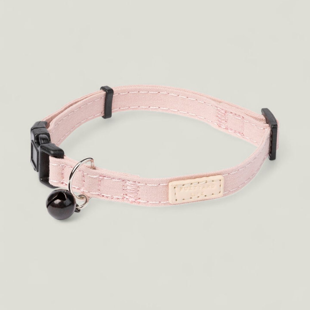 FuzzYard Life Cat Collar - Soft cotton cat collar with hardware in various colors, and bell. Adjustable 20–30 cm for a secure, comfortable fit. Available in multiple colors from FuzzYard Life’s premium pet accessory range.