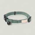 Cargar la imagen en la vista de la galería, FuzzYard Life Cat Collar - Soft cotton cat collar with matte black hardware and bell. Adjustable 20–30 cm for a secure, comfortable fit. Available in multiple colors from FuzzYard Life’s premium pet accessory range.
