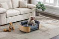 Cargar la imagen en la vista de la galería, Scandinavian Style Bed angle view – Nala's Pet Boutique
