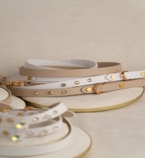 Flower Beige Leash