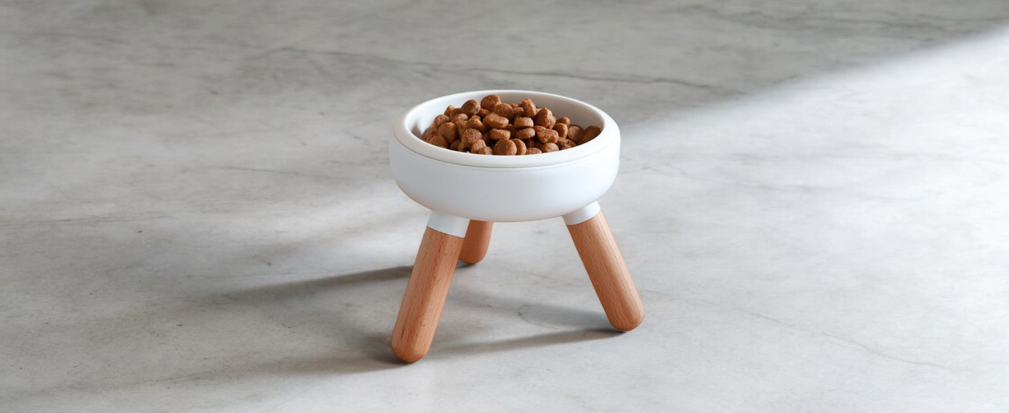 Elevated Oreo dog bowl