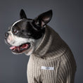 Load image into Gallery viewer, Stylish turtleneck sweater made with a sand knit stretch fabric. Perfect for any weather, and occasion with a turtleneck and long-sleeved.
