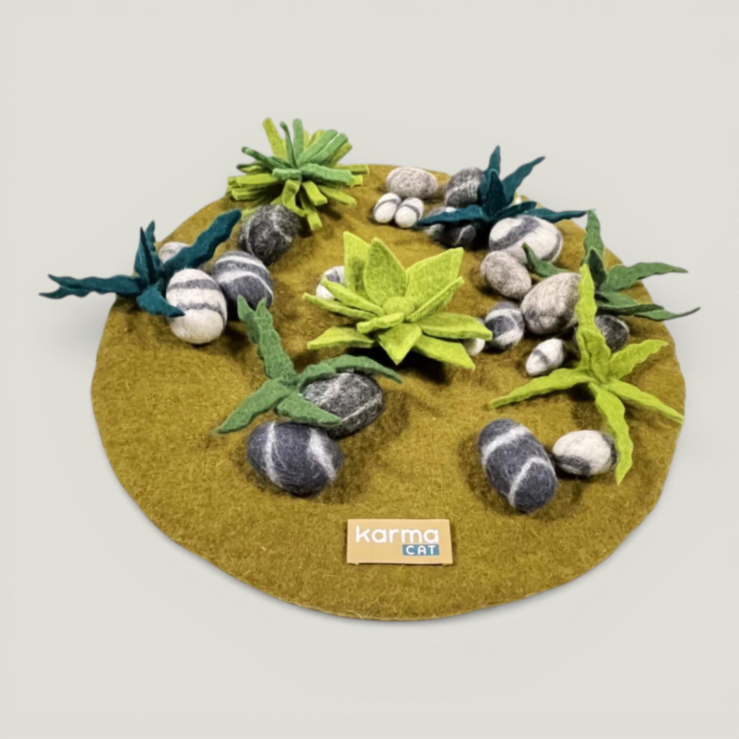 Rock Garden Activity Mat side view – Nala's Pet Boutique