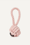 Cargar la imagen en la vista de la galería, Pink rope knot dog toy on a white background
