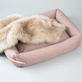 Load image into Gallery viewer, The Stokke Dog Bed is designed with precision and style, reflecting the latest trends in color matching. The base cushions are covered in high-quality cotton and filled with elastic foam, providing comfort and support for your dog's body. With a soft yet firm design, the bed supports the spine and joints while offering a peaceful sleep. The delicate bed cover is made with a durable and easy-to-clean fabric, ensuring both comfort and practicality.
