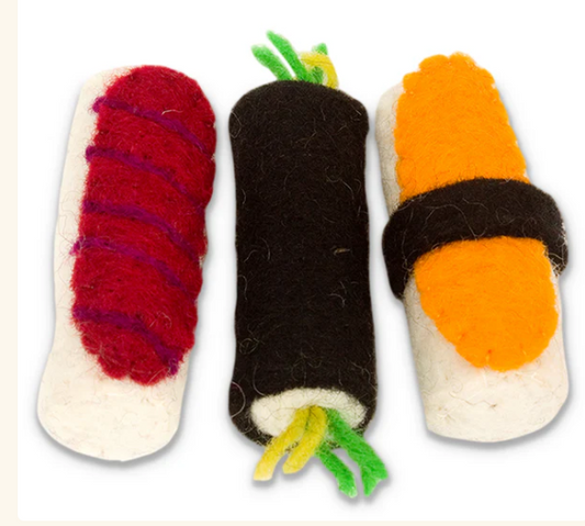 SUSHI, PACK OF 3 TOYS
