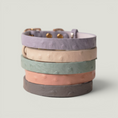 Cargar la imagen en la vista de la galería, KANDOG Macaron II genuine leather dog collars with gold-tone buckle
