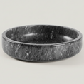 Cargar la imagen en la vista de la galería, Dark Grey Marble Slim Bowl – Nala's Pet Boutique
