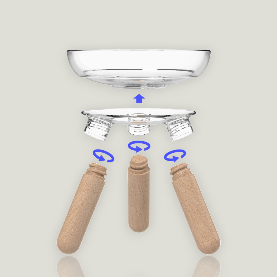 Oreo Glass Table - Nala's Pet Furniture Boutique